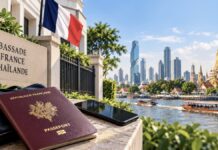 THAÏLANDE – FRANCE : Votre consulat sait-il toujours comment vous joindre ? Illustration Ambassade française au bord du Chao Phraya