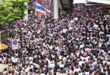 Manifestion Thaïlande à Silom Bangkok 2013