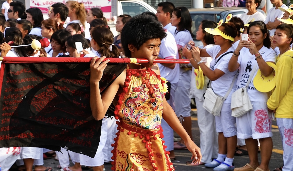 Procession festival végétarien à Phuket