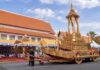 THAÏLANDE – MONARCHIE : Les chars royaux restaurés pour les funérailles de la reine Sirikit Procession royale thaïlandaise dorée