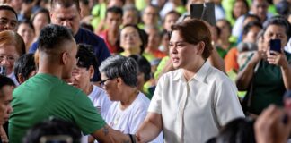 Sara Duterte au cœur de la foule