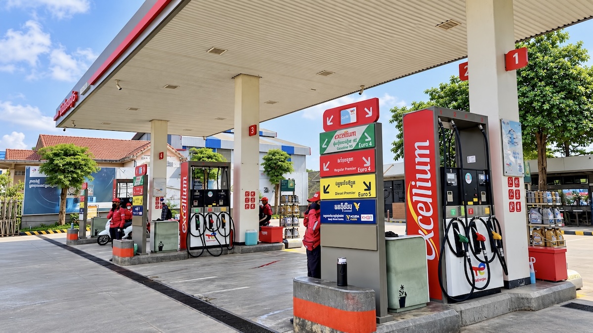 Station-service TotalEnergies au Cambodge