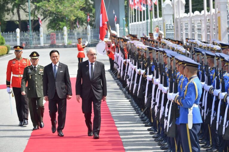THAÏLANDE – SUISSE : À Bangkok, Guy Parmelin et Anutin veulent accélérer le libre-échange